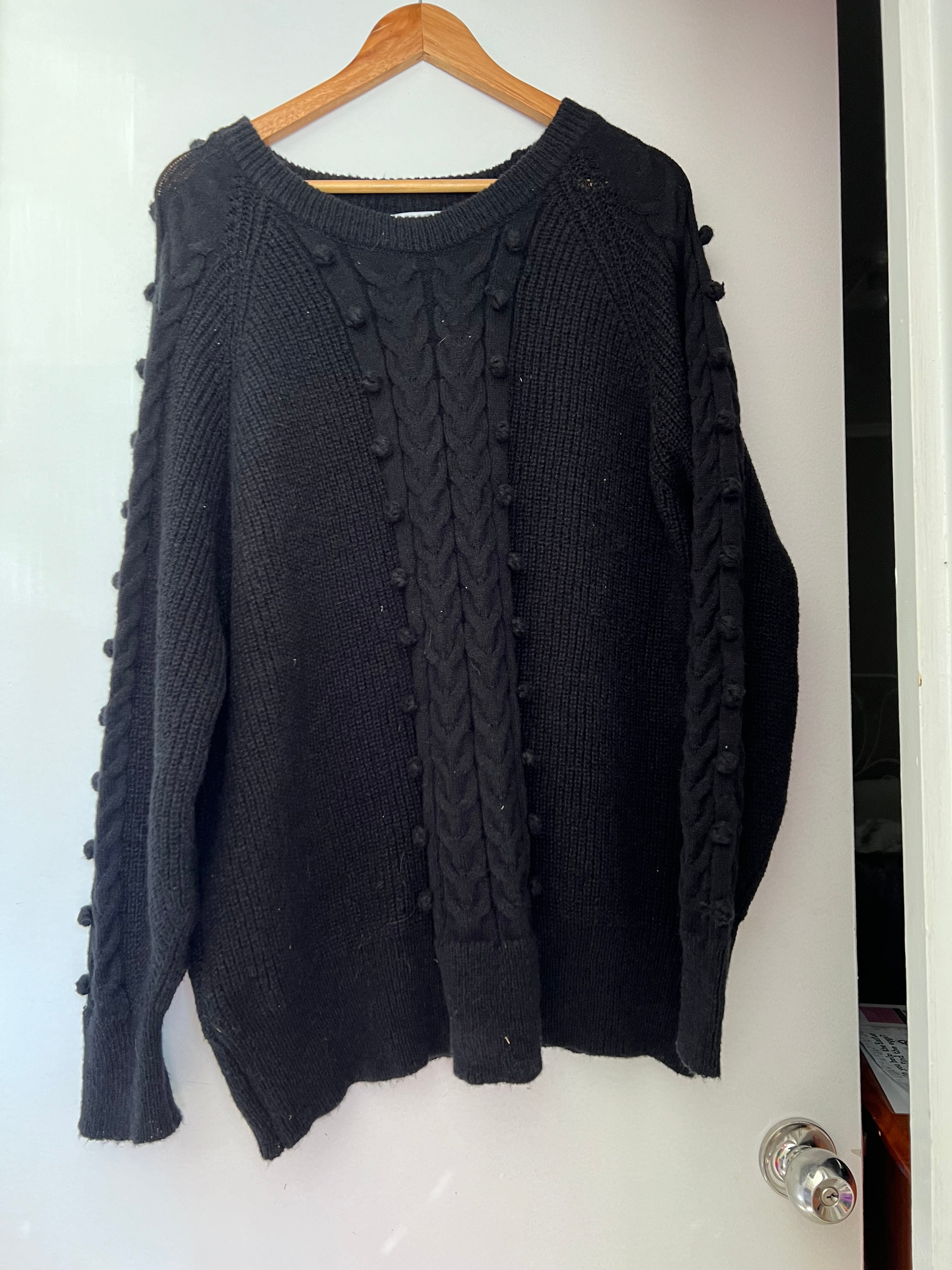 Knit jumper black